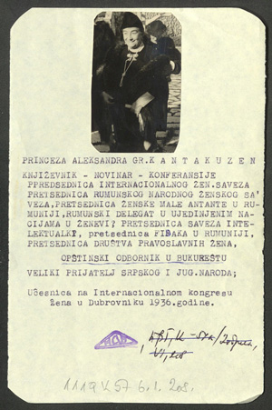 Princess Alexandrina Cantacuzino